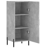 VidaXL Dressoir 34,5x34x90 cm bewerkt hout betongrijs