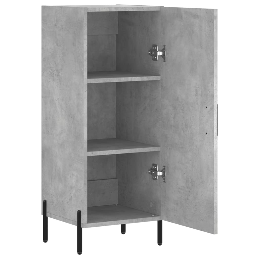 VidaXL Dressoir 34,5x34x90 cm bewerkt hout betongrijs