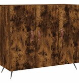 VidaXL Dressoir 90x34x80 cm bewerkt hout gerookt eikenkleurig