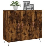 VidaXL Dressoir 90x34x80 cm bewerkt hout gerookt eikenkleurig