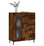 VidaXL Dressoir 69,5x34x90 cm bewerkt hout gerookt eikenkleurig
