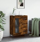 VidaXL Dressoir 69,5x34x90 cm bewerkt hout gerookt eikenkleurig