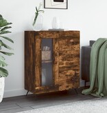 VidaXL Dressoir 69,5x34x90 cm bewerkt hout gerookt eikenkleurig