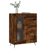 VidaXL Dressoir 69,5x34x90 cm bewerkt hout gerookt eikenkleurig