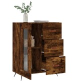 VidaXL Dressoir 69,5x34x90 cm bewerkt hout gerookt eikenkleurig