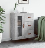 VidaXL Dressoir 69,5x34x90 cm bewerkt hout betongrijs
