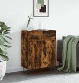 VidaXL Dressoir 69,5x34x90 cm bewerkt hout gerookt eikenkleurig