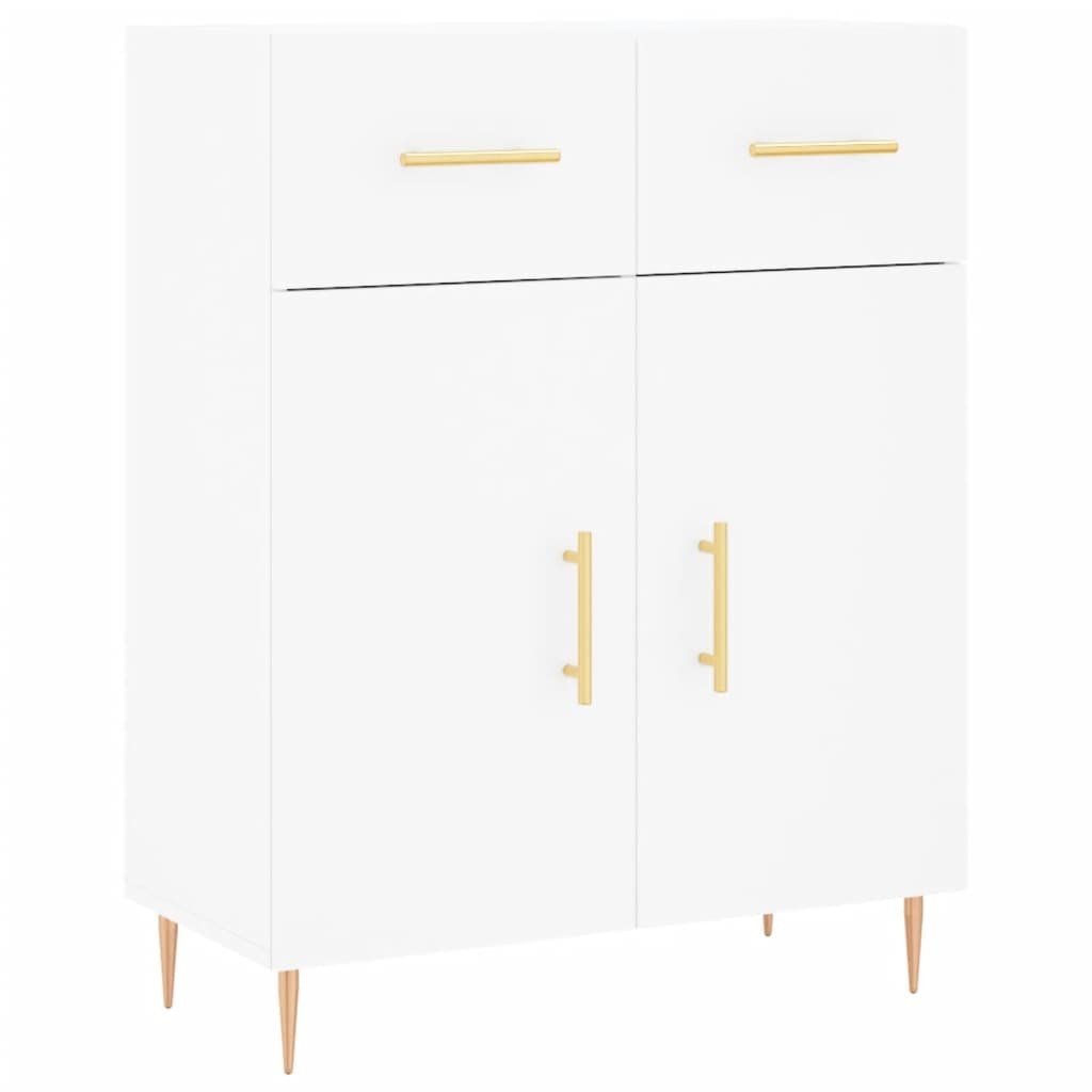 VidaXL Dressoir 69,5x34x90 cm bewerkt hout wit