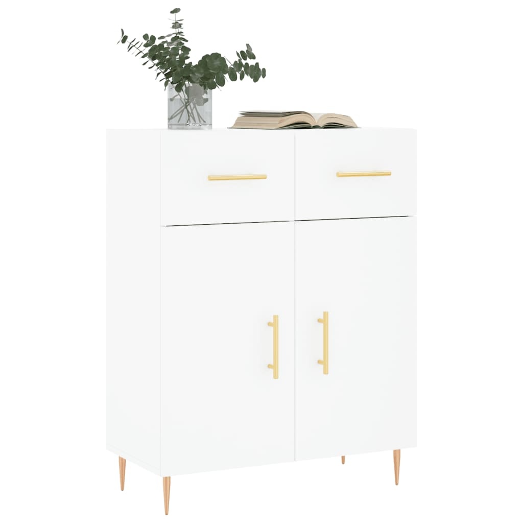 VidaXL Dressoir 69,5x34x90 cm bewerkt hout wit