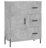 VidaXL Dressoir 69,5x34x90 cm bewerkt hout betongrijs