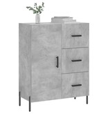 VidaXL Dressoir 69,5x34x90 cm bewerkt hout betongrijs