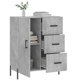 VidaXL Dressoir 69,5x34x90 cm bewerkt hout betongrijs