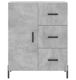 VidaXL Dressoir 69,5x34x90 cm bewerkt hout betongrijs