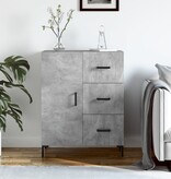 VidaXL Dressoir 69,5x34x90 cm bewerkt hout betongrijs