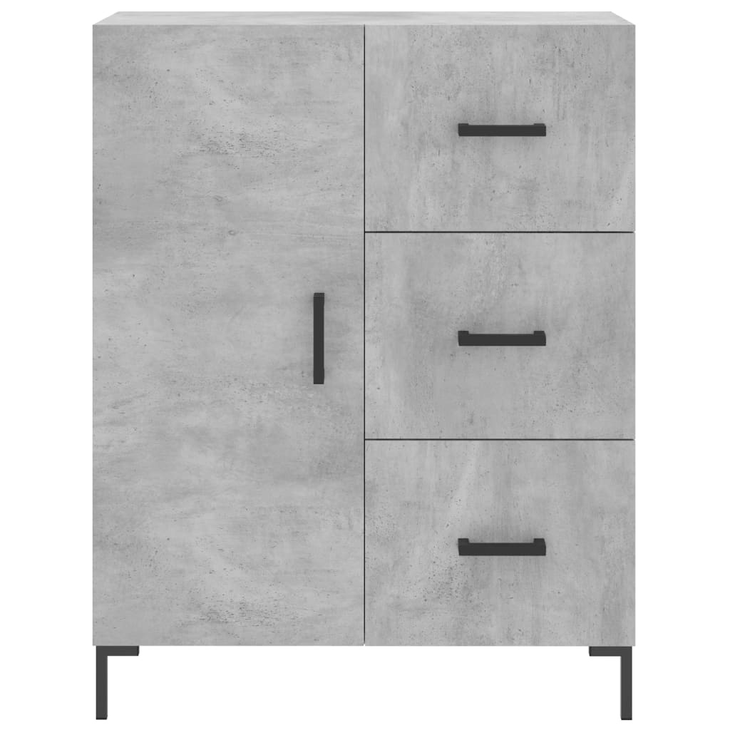 VidaXL Dressoir 69,5x34x90 cm bewerkt hout betongrijs