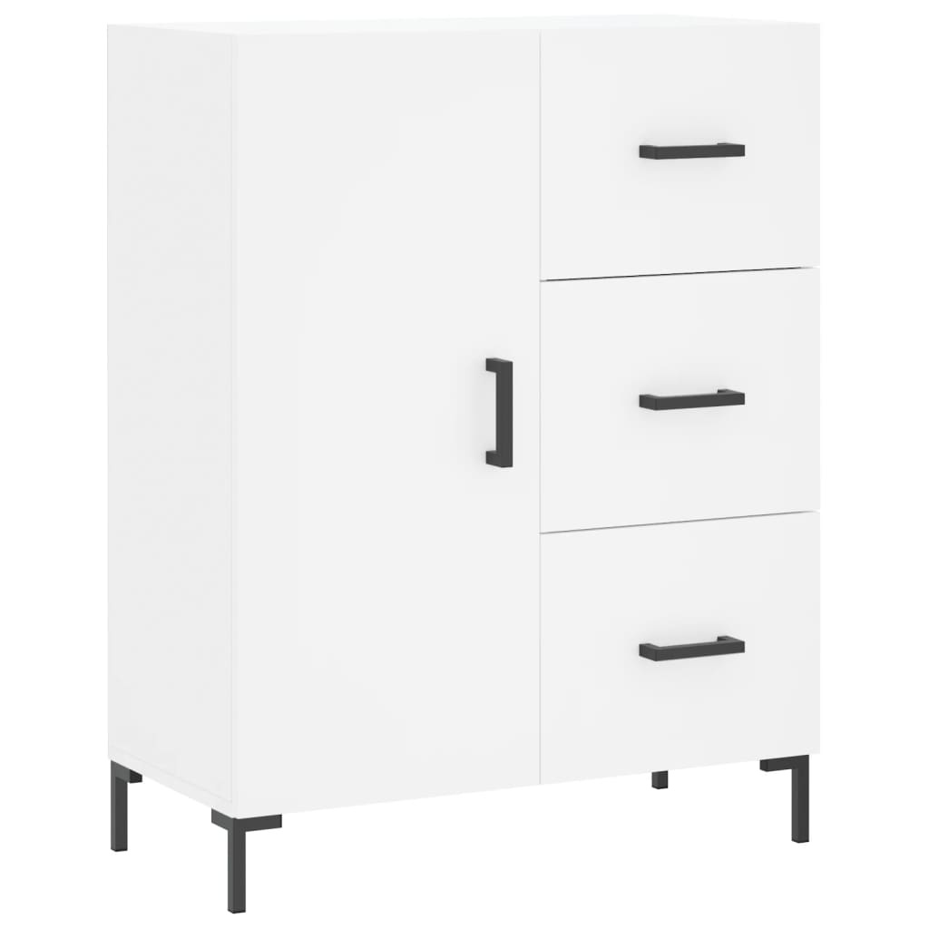 VidaXL Dressoir 69,5x34x90 cm bewerkt hout wit