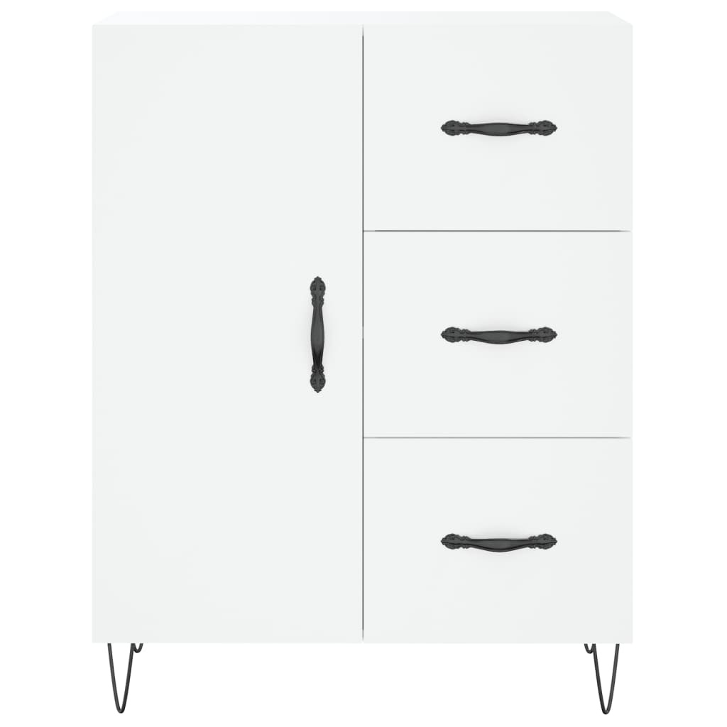 VidaXL Dressoir 69,5x34x90 cm bewerkt hout wit