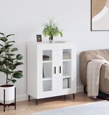 VidaXL Dressoir 69,5x34x90 cm bewerkt hout wit