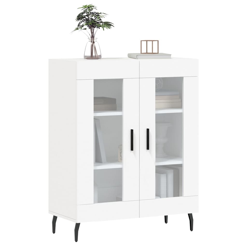 VidaXL Dressoir 69,5x34x90 cm bewerkt hout wit