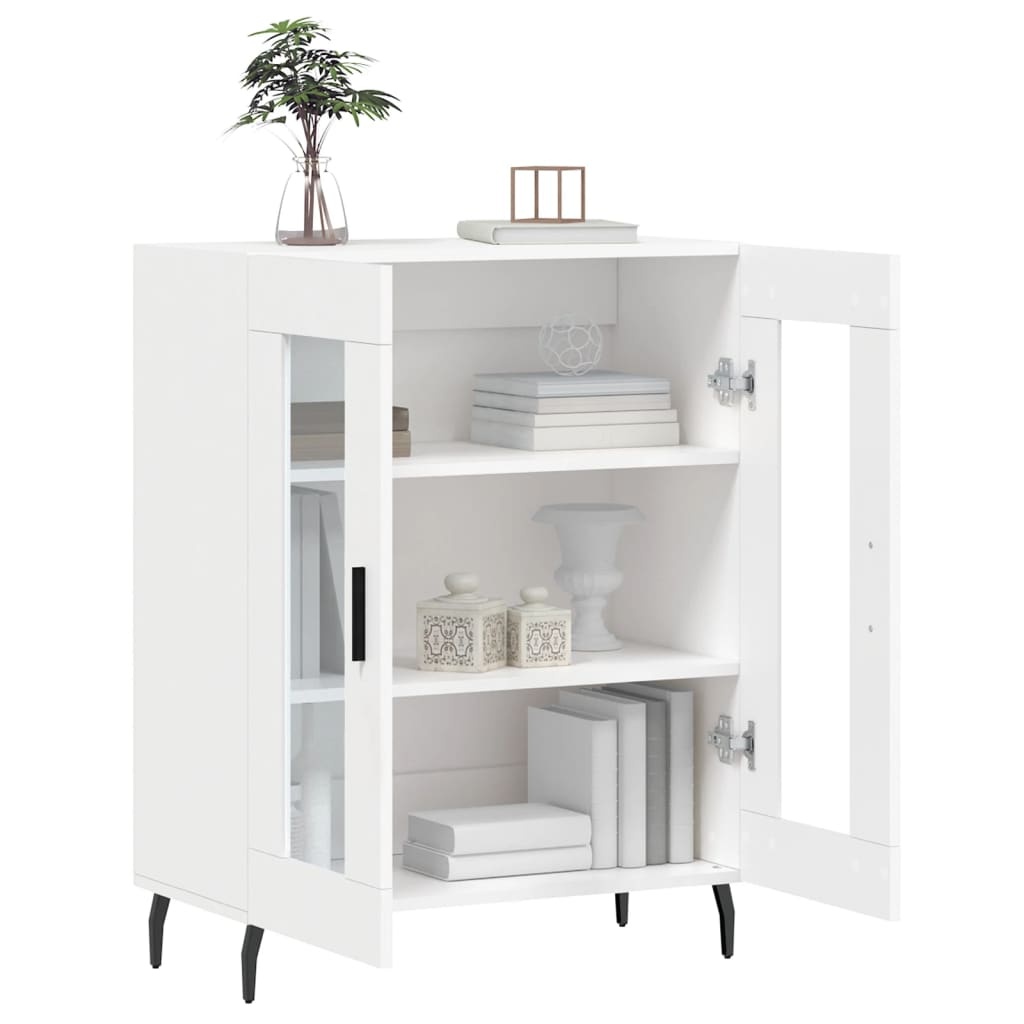 VidaXL Dressoir 69,5x34x90 cm bewerkt hout wit