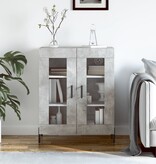 VidaXL Dressoir 69,5x34x90 cm bewerkt hout betongrijs