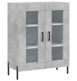 VidaXL Dressoir 69,5x34x90 cm bewerkt hout betongrijs