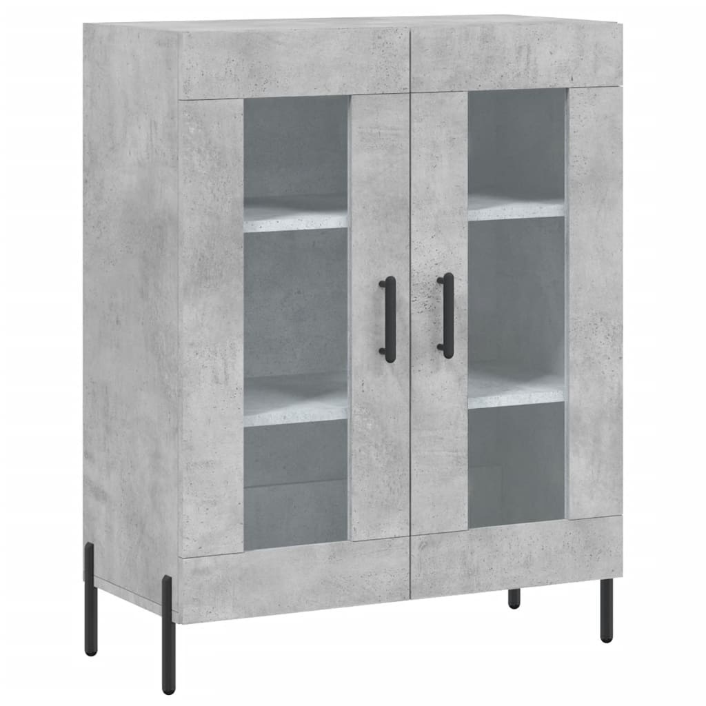 VidaXL Dressoir 69,5x34x90 cm bewerkt hout betongrijs