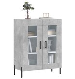 VidaXL Dressoir 69,5x34x90 cm bewerkt hout betongrijs