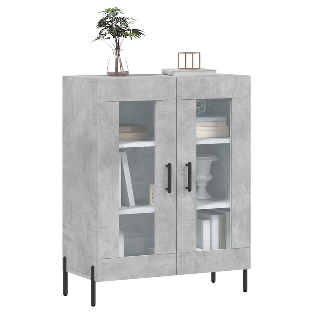 VidaXL Dressoir 69,5x34x90 cm bewerkt hout betongrijs