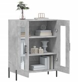 VidaXL Dressoir 69,5x34x90 cm bewerkt hout betongrijs