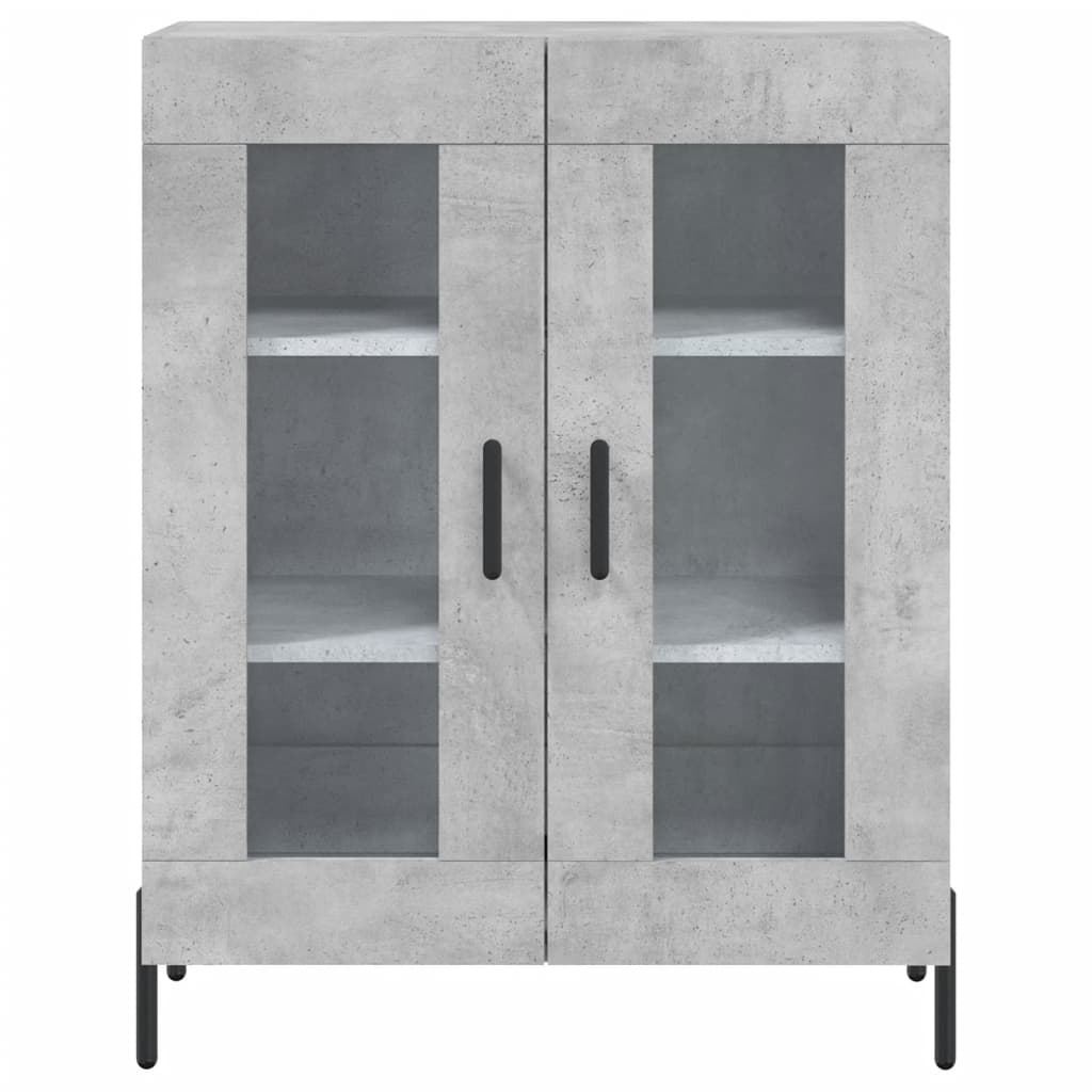 VidaXL Dressoir 69,5x34x90 cm bewerkt hout betongrijs