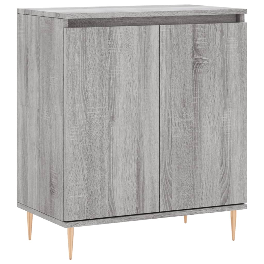 VidaXL Dressoir 60x30x75 cm bewerkt hout grijs sonoma eikenkleurig