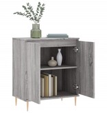 VidaXL Dressoir 60x30x75 cm bewerkt hout grijs sonoma eikenkleurig