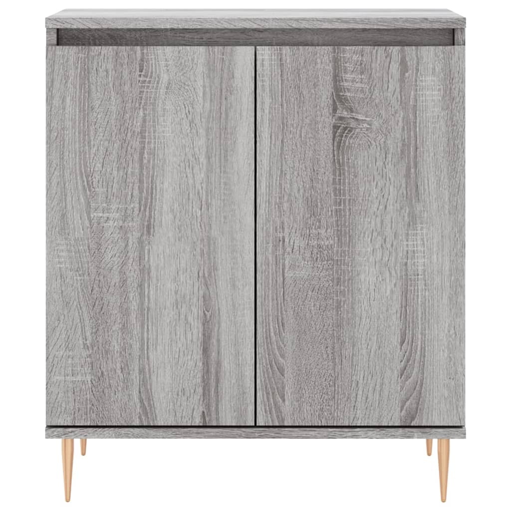 VidaXL Dressoir 60x30x75 cm bewerkt hout grijs sonoma eikenkleurig