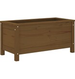 VidaXL Plantenbak 82,5x40x39 cm massief grenenhout honingbruin