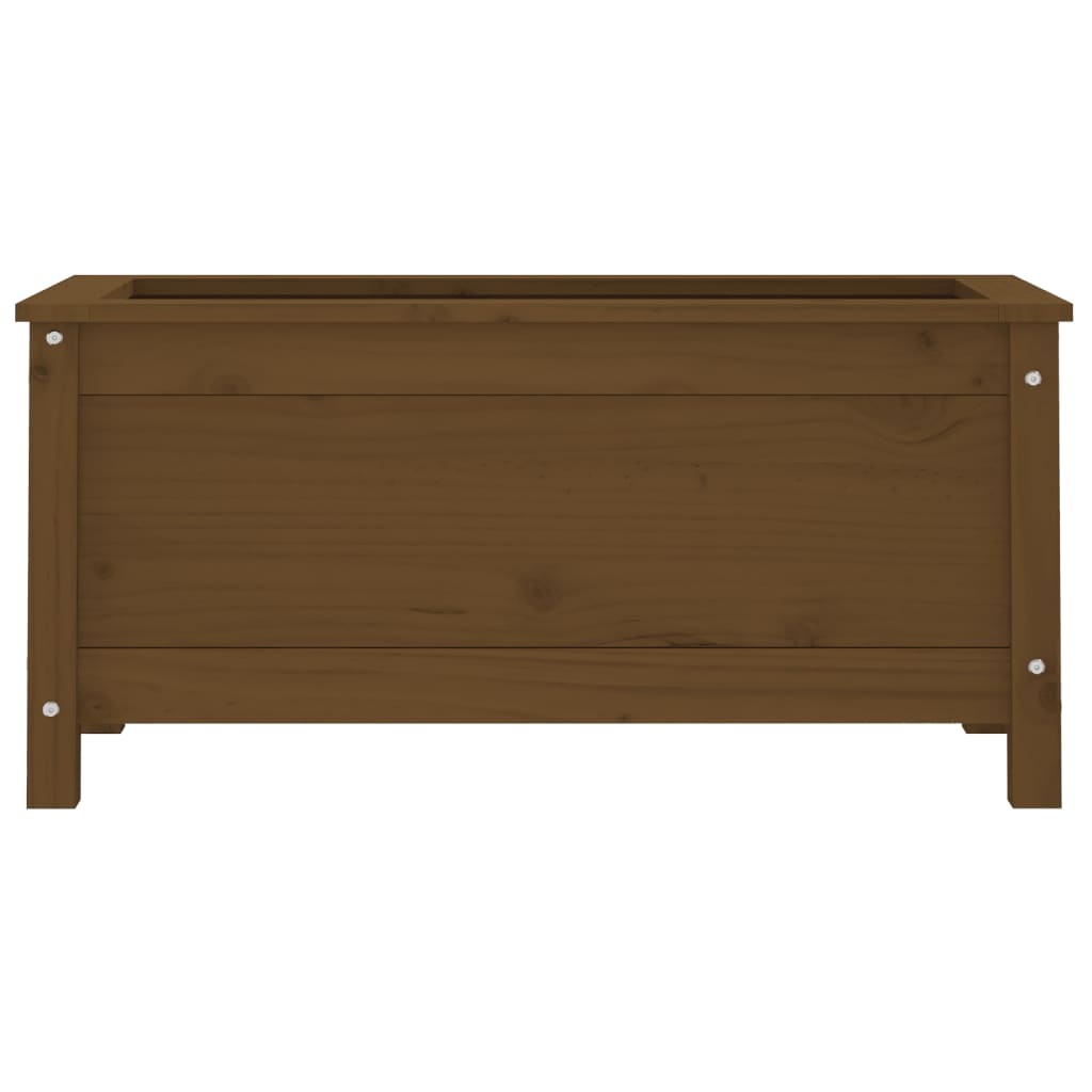 VidaXL Plantenbak 82,5x40x39 cm massief grenenhout honingbruin