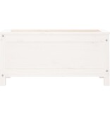 VidaXL Plantenbak 82,5x40x39 cm massief grenenhout wit
