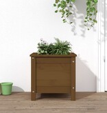 VidaXL Plantenbak 40x40x39 cm massief grenenhout honingbruin