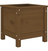 VidaXL Plantenbak 40x40x39 cm massief grenenhout honingbruin