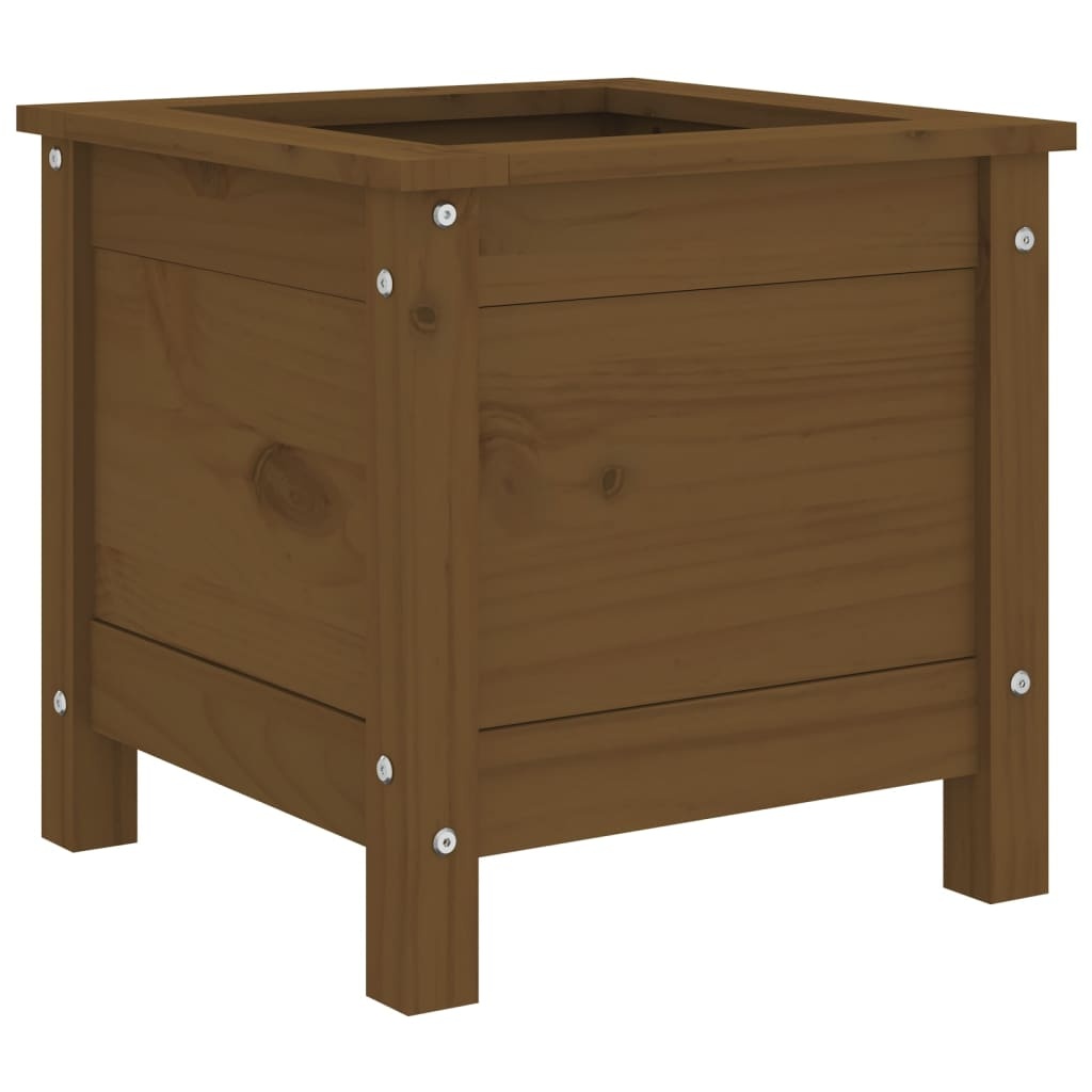 VidaXL Plantenbak 40x40x39 cm massief grenenhout honingbruin