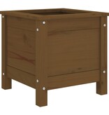VidaXL Plantenbak 40x40x39 cm massief grenenhout honingbruin
