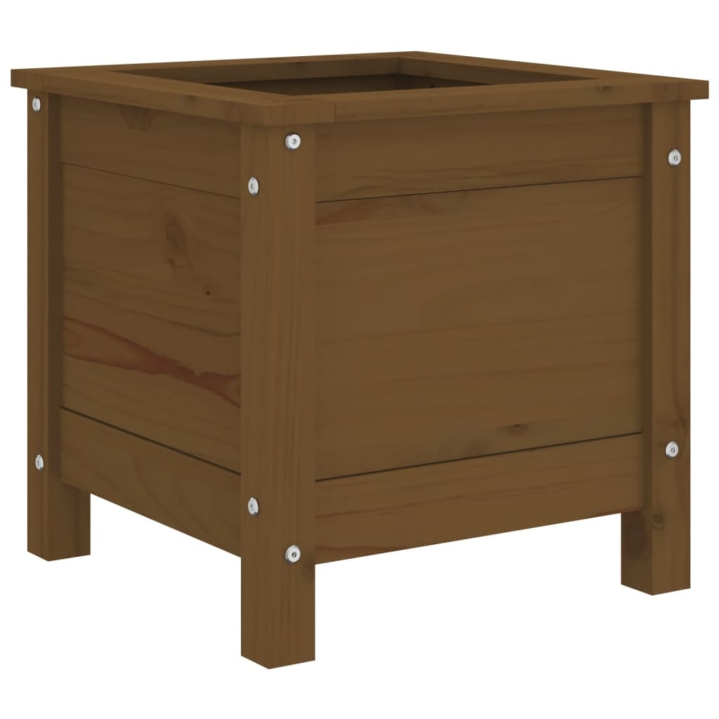 VidaXL Plantenbak 40x40x39 cm massief grenenhout honingbruin