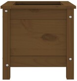 VidaXL Plantenbak 40x40x39 cm massief grenenhout honingbruin
