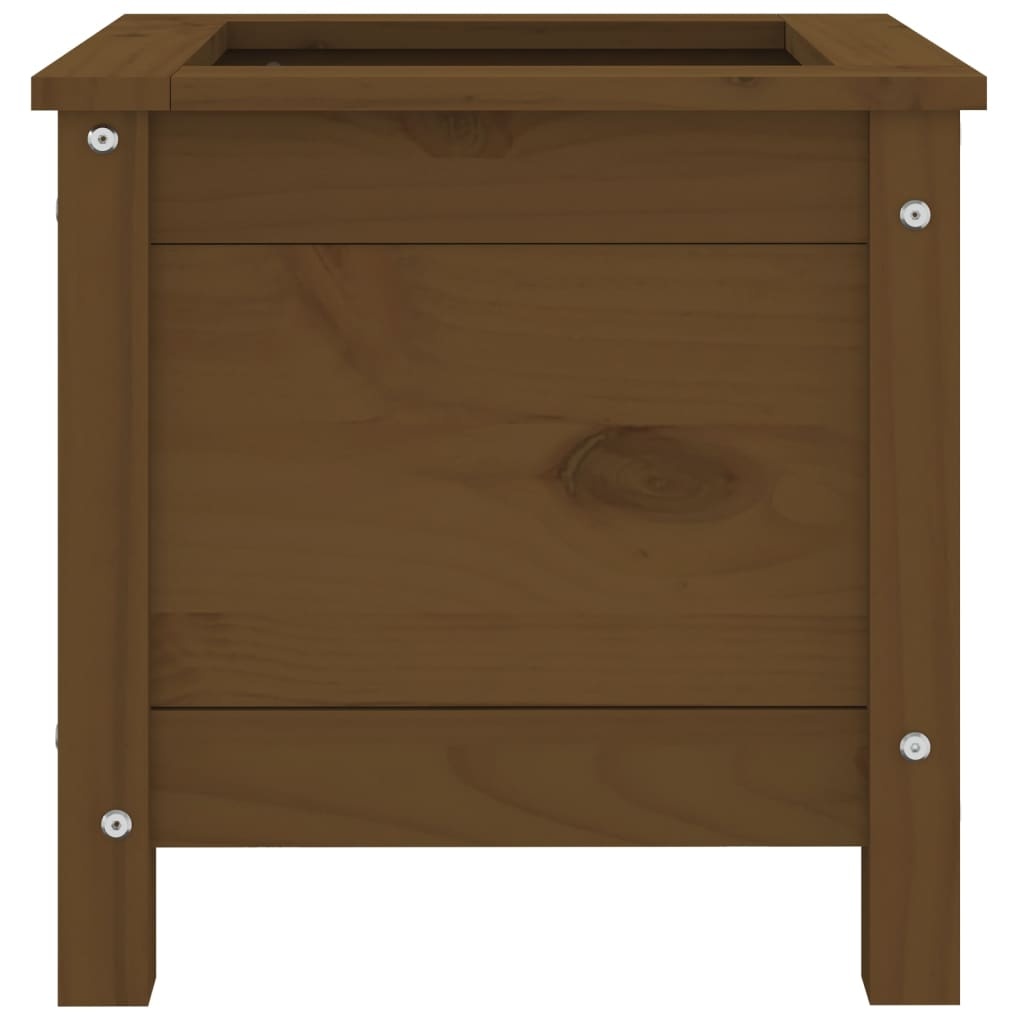VidaXL Plantenbak 40x40x39 cm massief grenenhout honingbruin