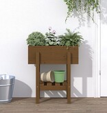 VidaXL Plantenbak 62x30x69 cm massief grenenhout honingbruin