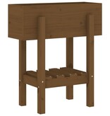 VidaXL Plantenbak 62x30x69 cm massief grenenhout honingbruin