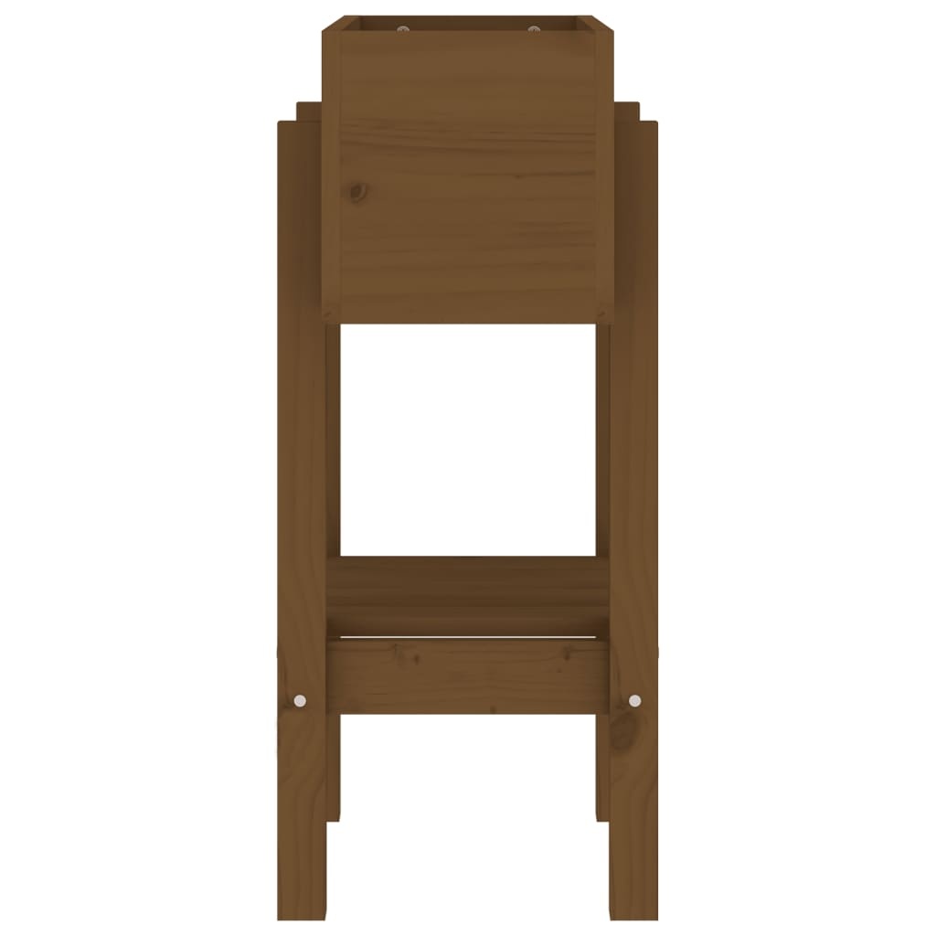 VidaXL Plantenbak 62x30x69 cm massief grenenhout honingbruin