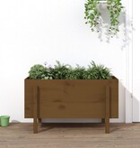 vidaXL Plantenbak verhoogd 101x50x57 cm massief grenenhout honingbruin