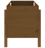 VidaXL Plantenbak verhoogd 101x50x57 cm massief grenenhout honingbruin