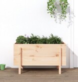 vidaXL Plantenbak verhoogd 101x50x57 cm massief grenenhout